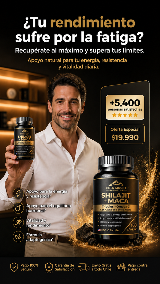 Shilajit + Maca Negra | Siente más energía desde el primer momento del día 🔥| Dile xao al cansancio