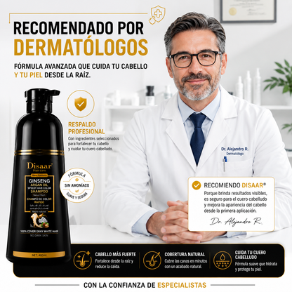 Shampoo Anticanas Disaar | Cuidado Diario para Cabello con Canas