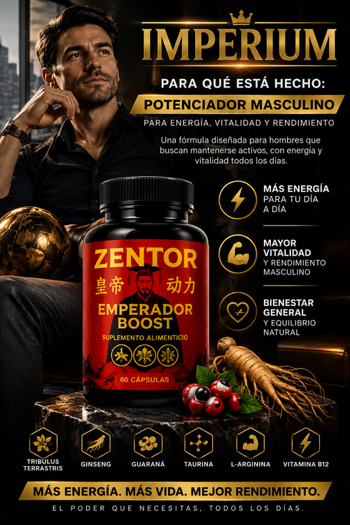 IMPERIUM – Potenciador Masculino Para Rendimiento y Vitalidad Todos los Días